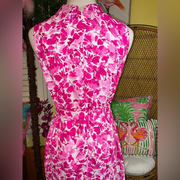 Vince Camuto Sleeveless Mock Neck Floral Maxi Dress Size M - Picture 6 of 15